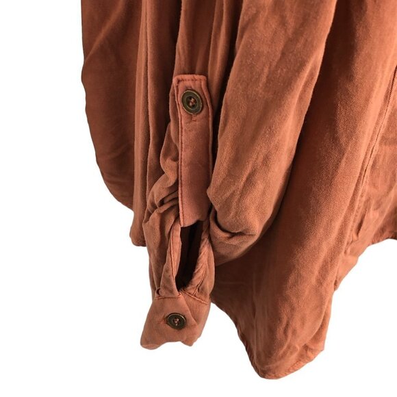CITY CHIC Top Women's Size XXS Oversized Winter Lust Shirt Brown/Copper NWT - Picture 6 of 12
